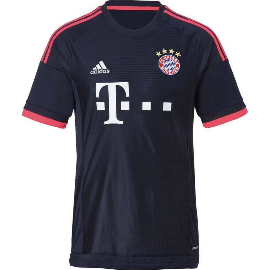FC Bayern München 2015/2016 Third Trikot schwarz mit roten Akzenten von Adidas
