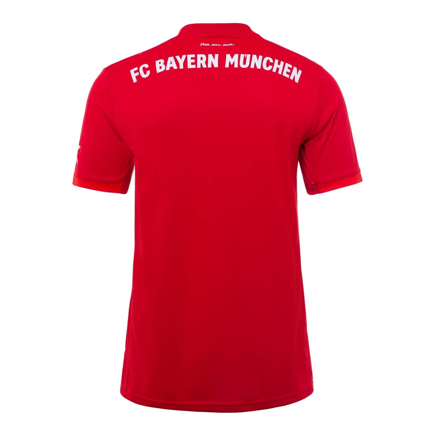 FC Bayern München Home Trikot 2019/2020 in rot, Rückansicht, ideal für Fans und Sammler.
