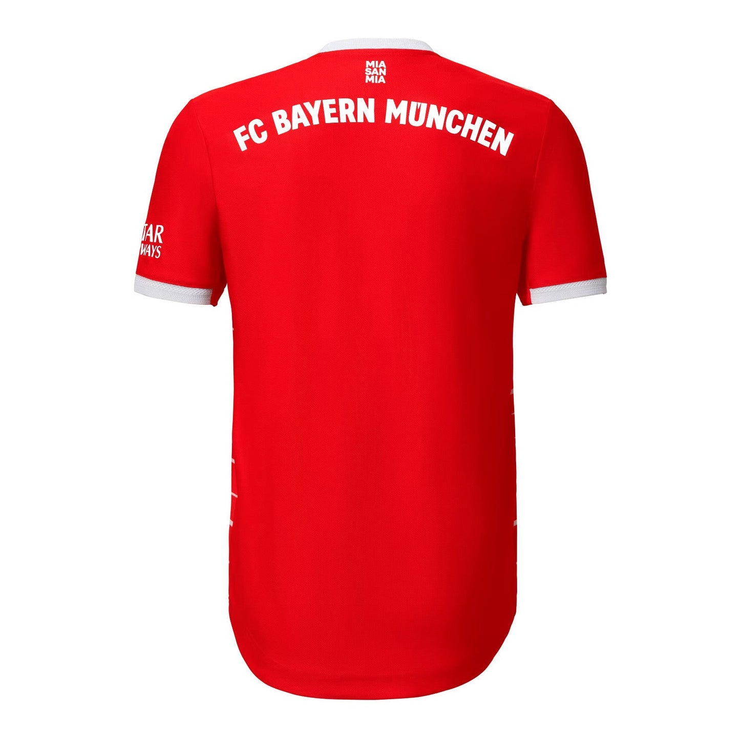 FC Bayern München Home Trikot 2022/2023, rot mit weißen Streifen, modernes Design für Fans.