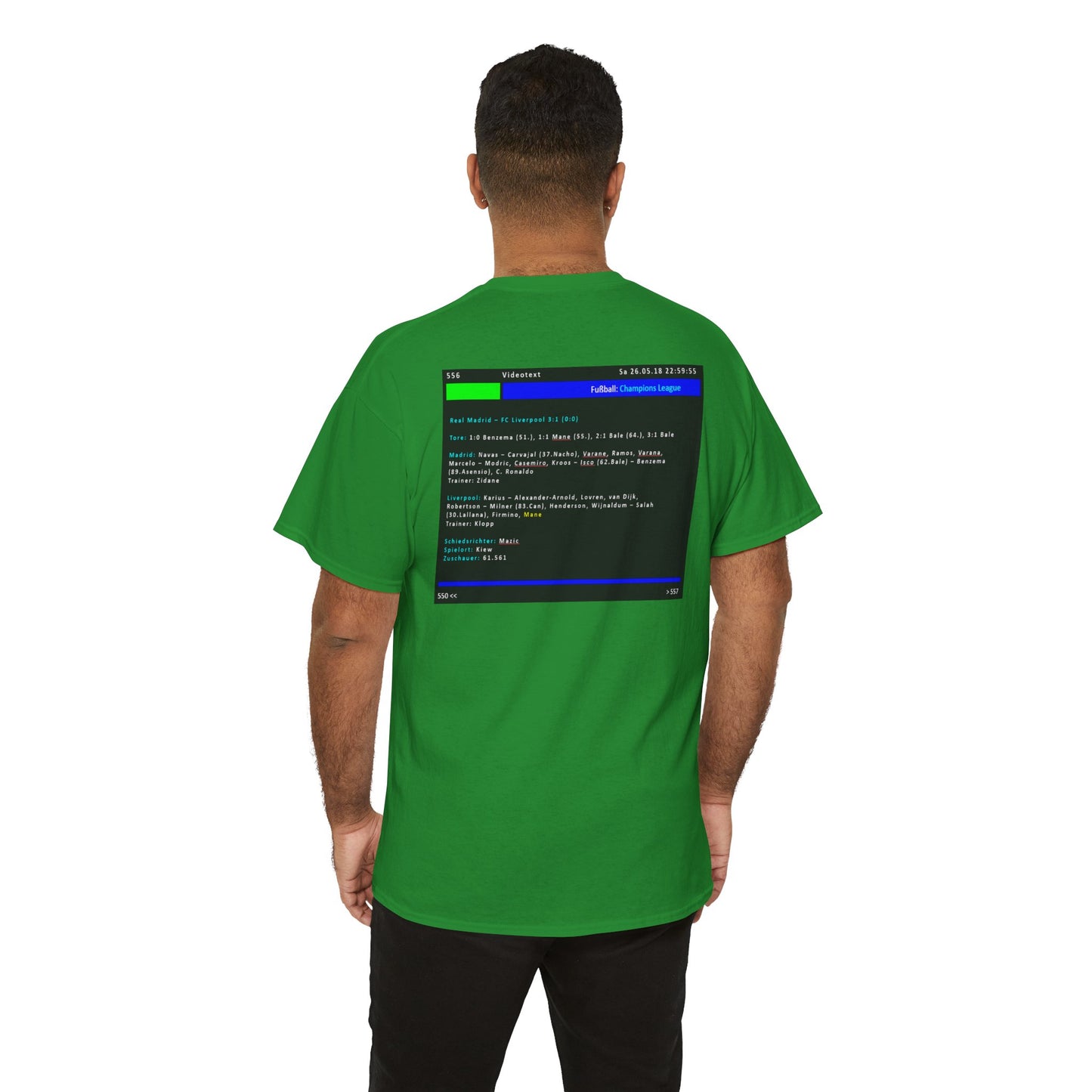 Champions League Finale 2018 Videotext Shirt -  Real Madrid vs FC Liverpool