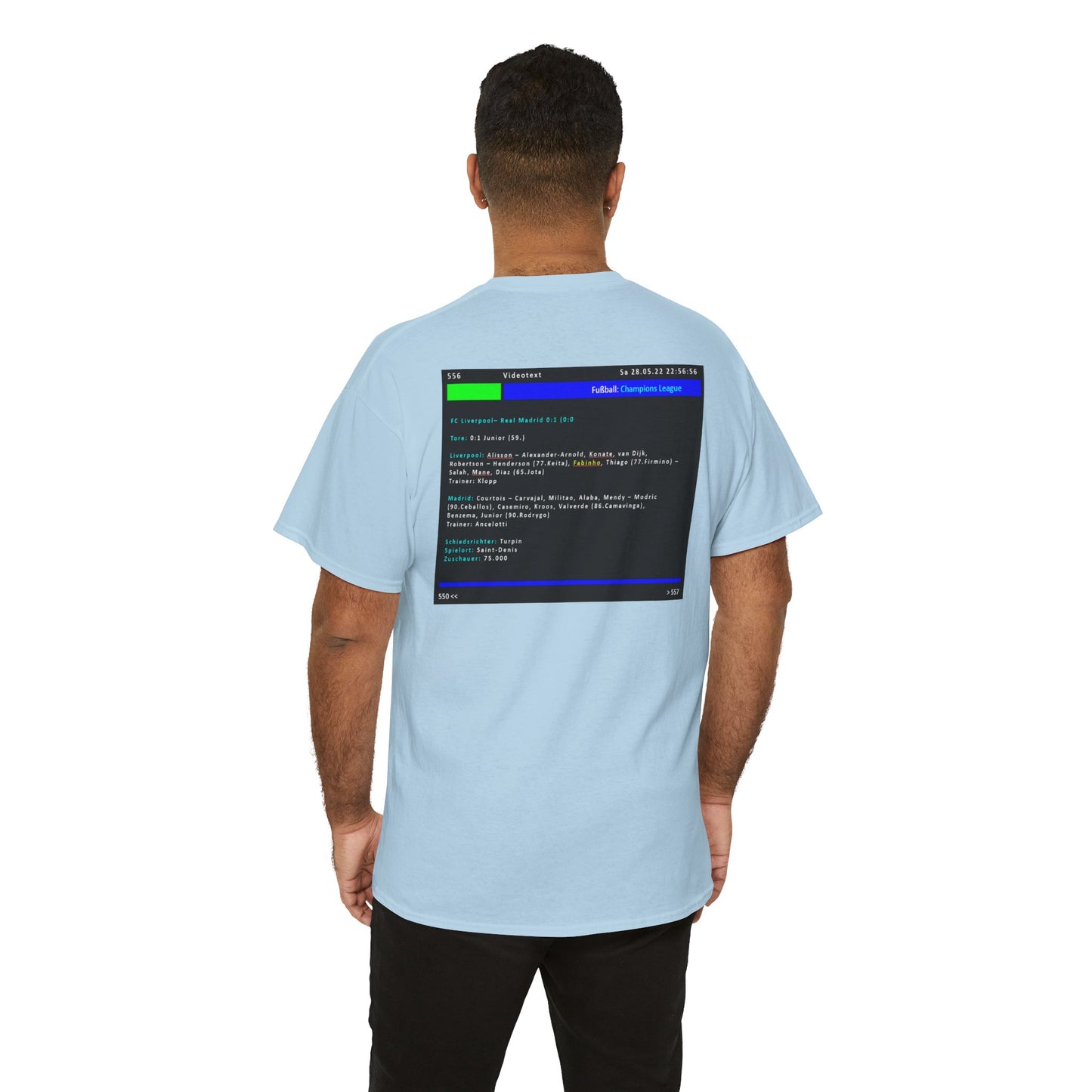 Champions League Finale 2022 Videotext Shirt -  FC Liverpool vs Real Madrid