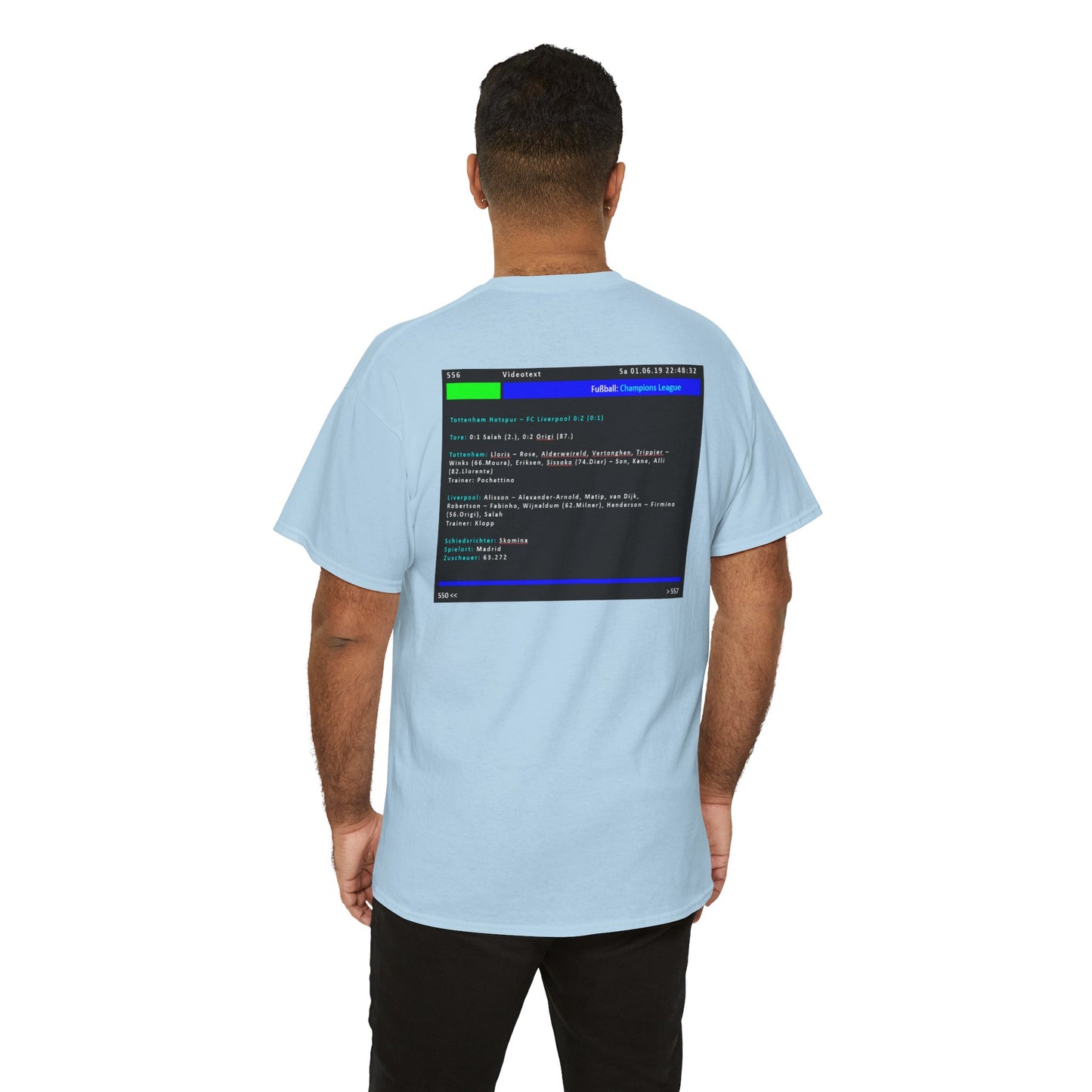 Champions League Finale 2019 Videotext Shirt -  Tottenham Hotspur vs FC Liverpool