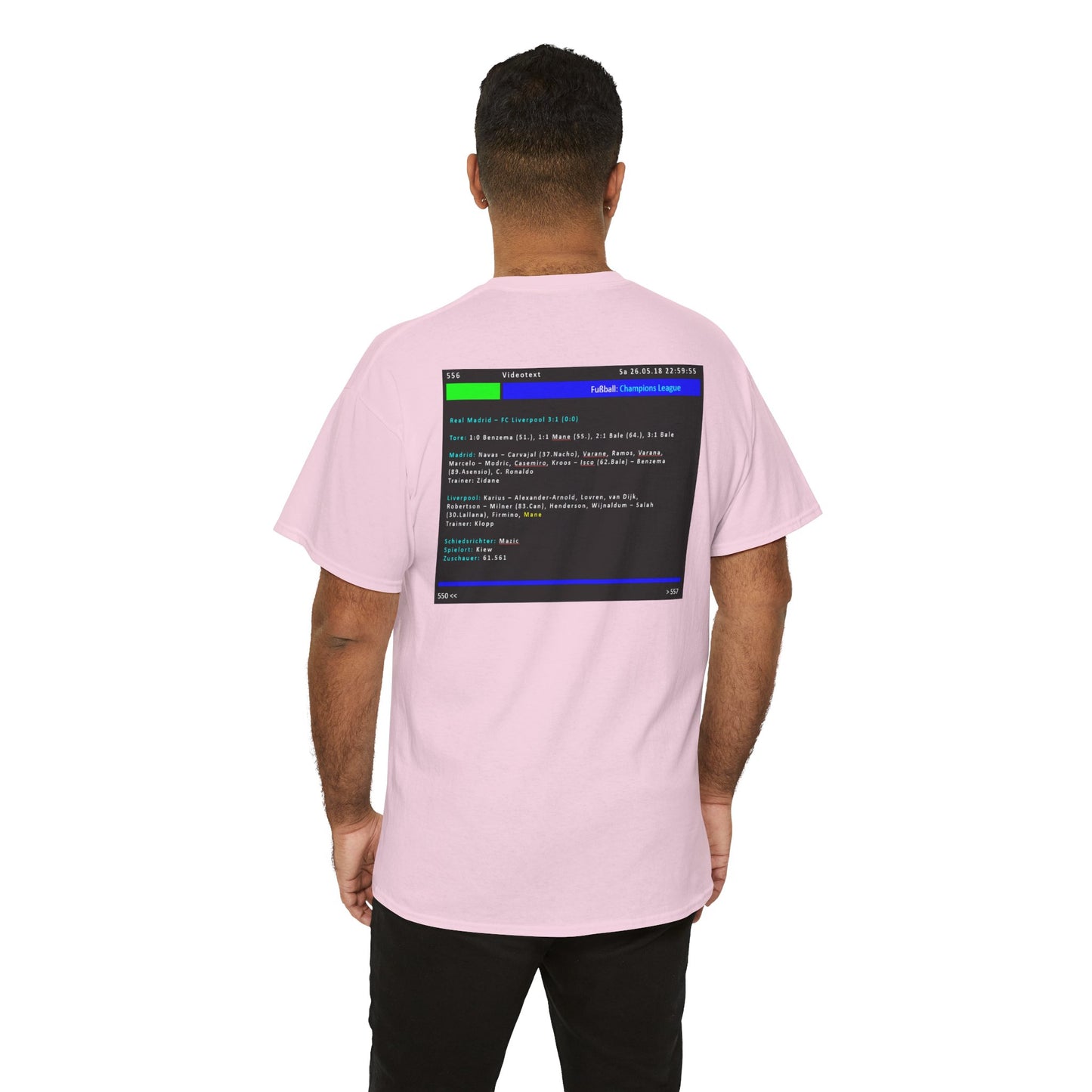 Champions League Finale 2018 Videotext Shirt -  Real Madrid vs FC Liverpool