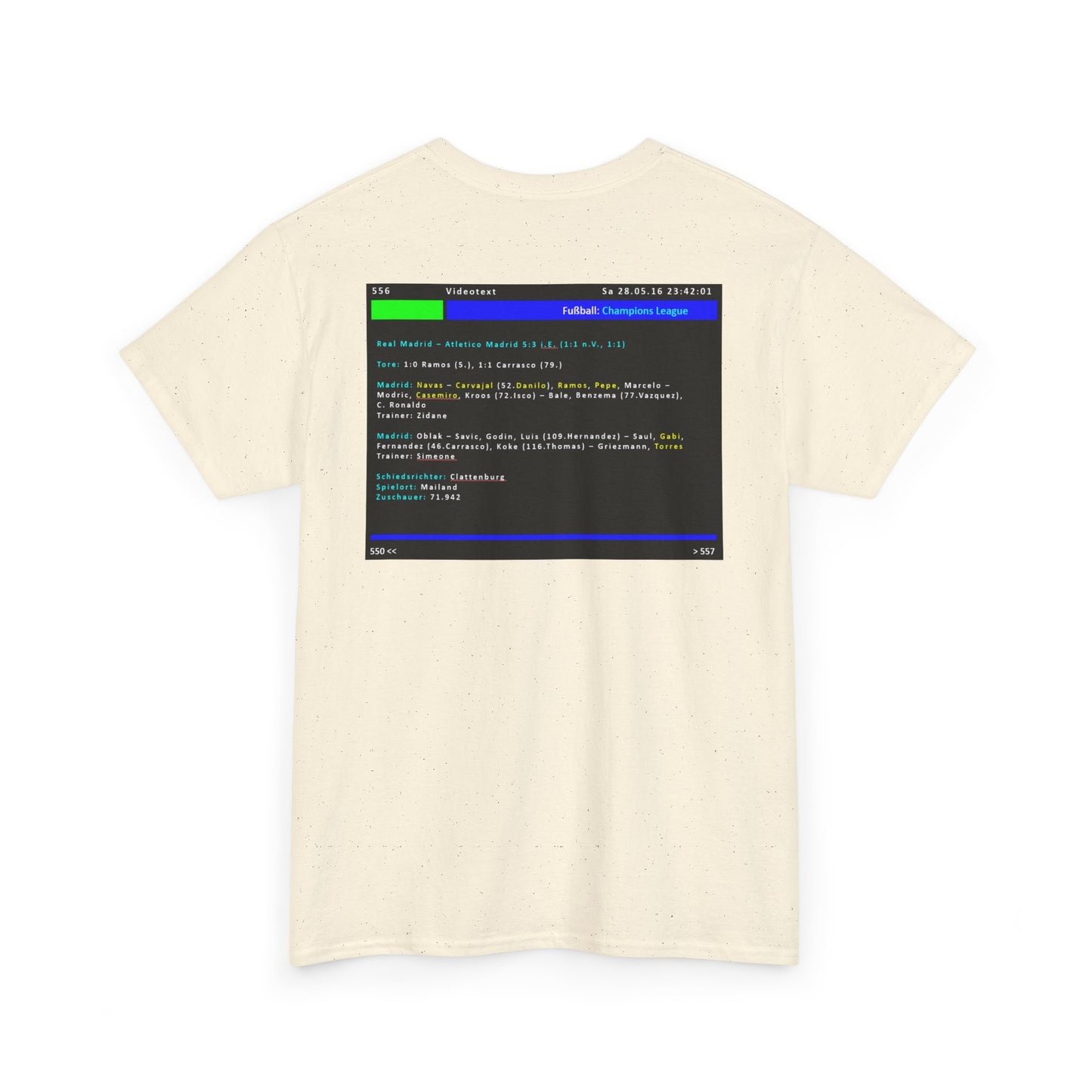 Champions League Finale 2016 Videotext Shirt -  Real Madrid vs Atletico Madrid