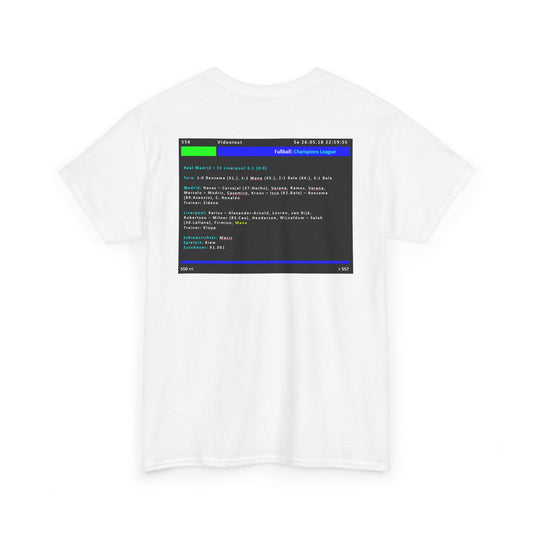 Champions League Finale 2018 Videotext Shirt -  Real Madrid vs FC Liverpool