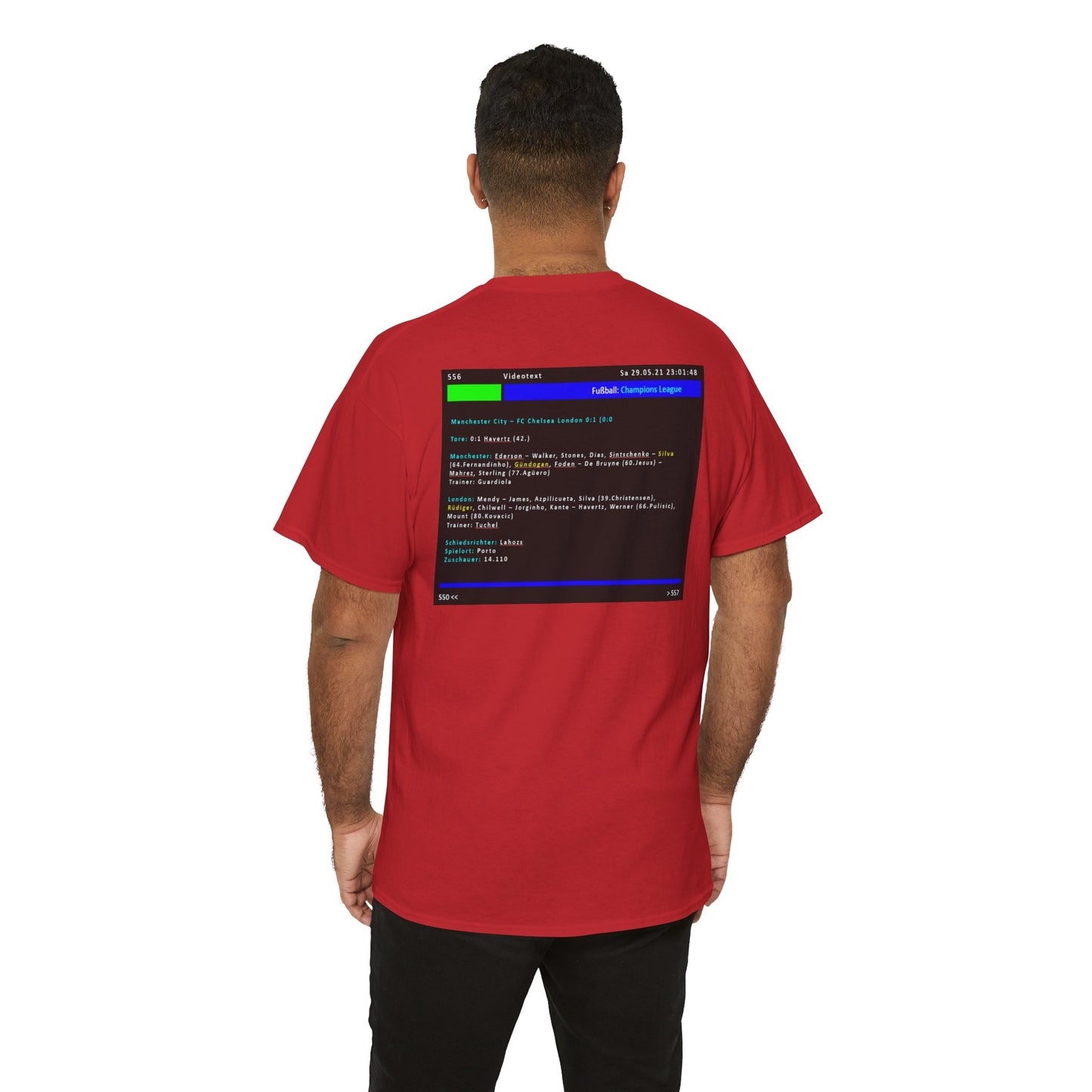 Champions League Finale 2021 Videotext Shirt -  Manchester City vs FC Chelsea London