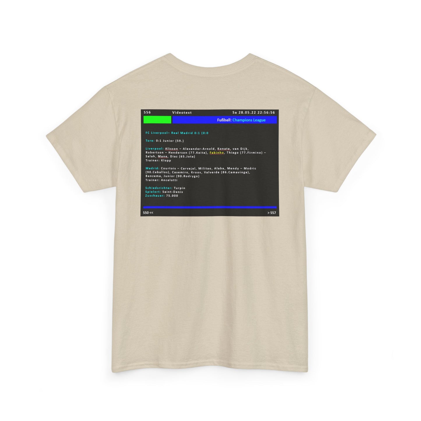 Champions League Finale 2022 Videotext Shirt -  FC Liverpool vs Real Madrid