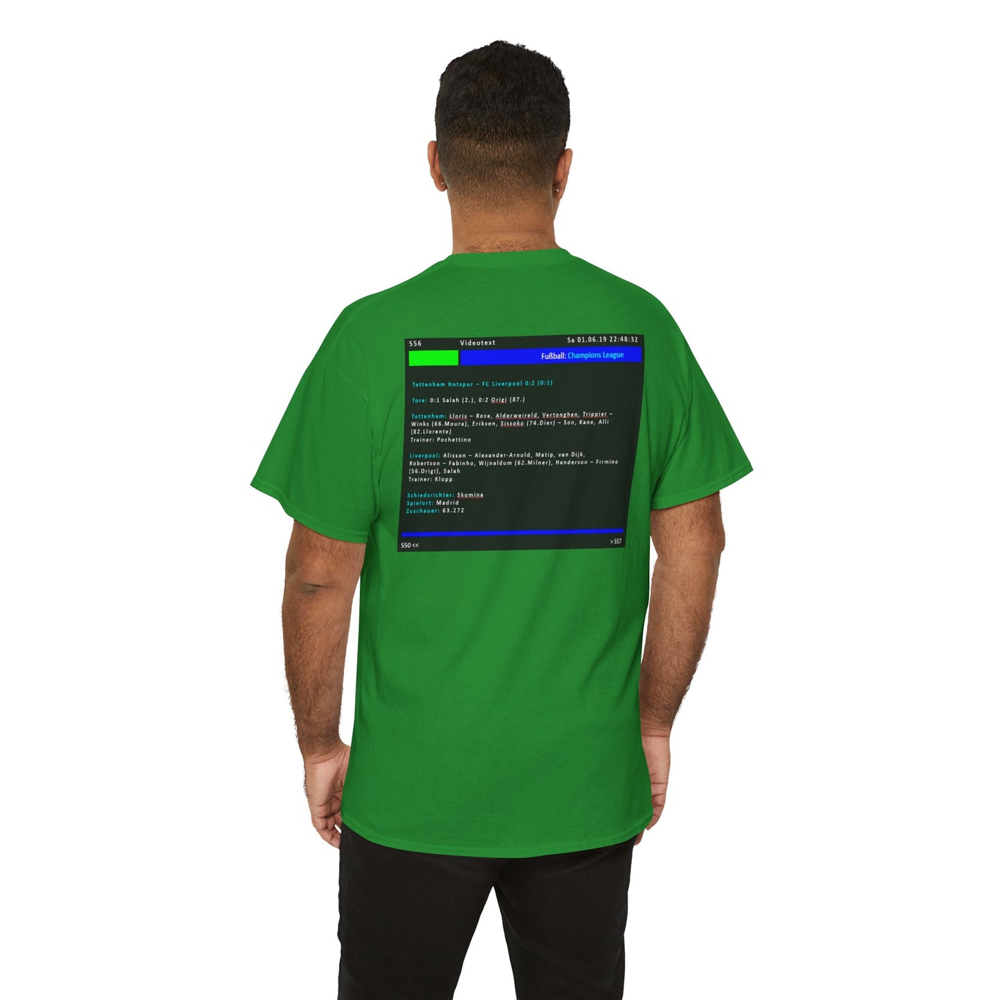 Champions League Finale 2019 Videotext Shirt -  Tottenham Hotspur vs FC Liverpool