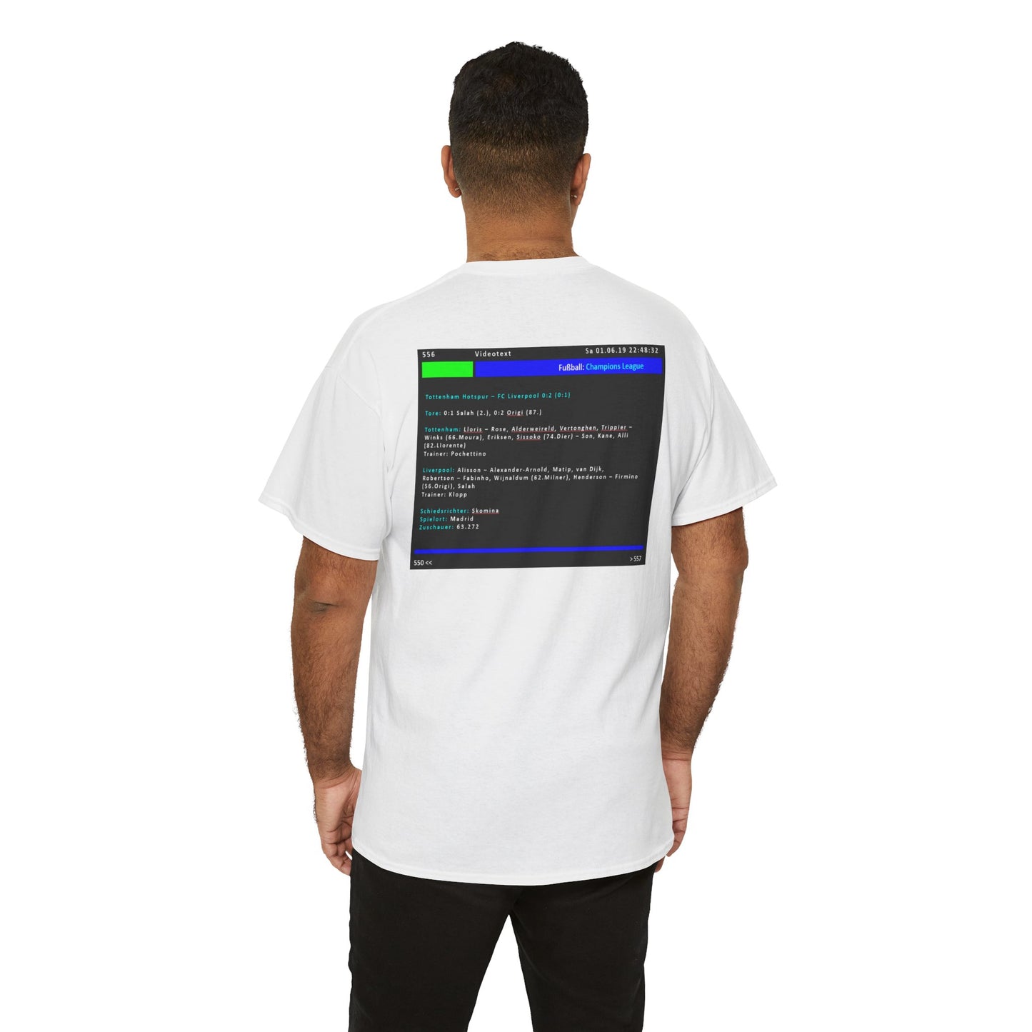 Champions League Finale 2019 Videotext Shirt -  Tottenham Hotspur vs FC Liverpool