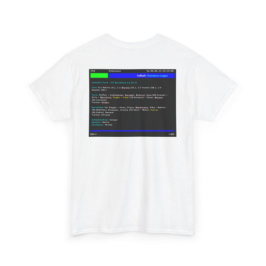 Champions League Finale 2015 Videotext Shirt -  Juventus Turin vs FC Barcelona