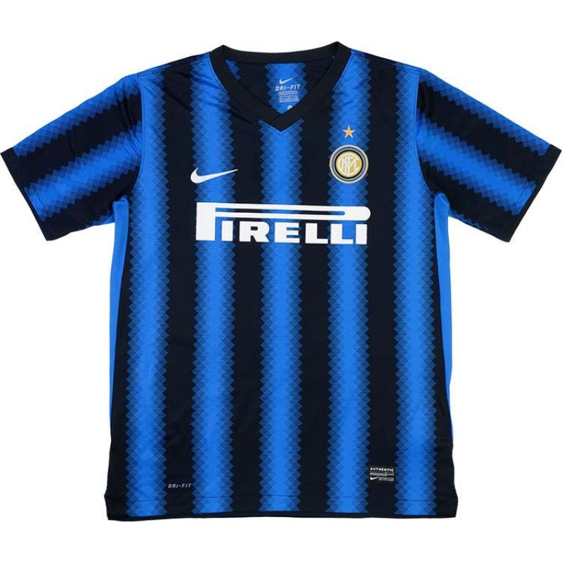 Inter Mailand 2010/2011 Trikot Home blau-schwarz